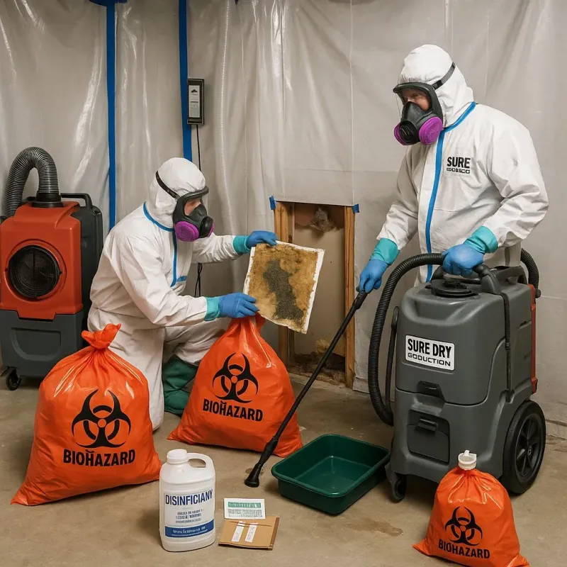 Contaminated Water Handling Protocols process in Lecompte, LA